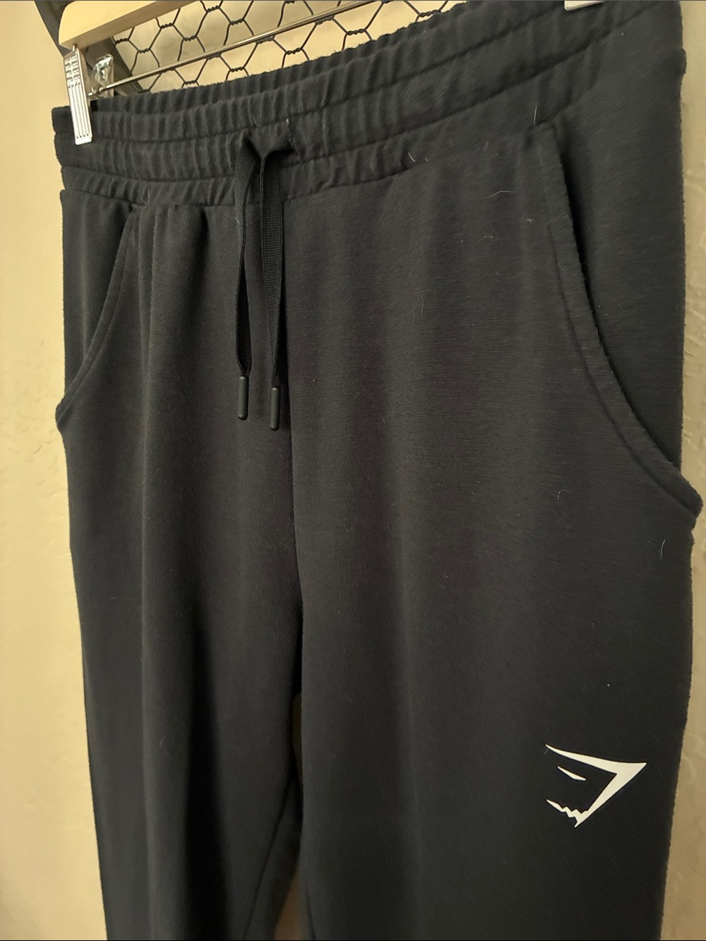 Gymshark Black Women’s Slim Joggers with Logo - Picture 2 of 4